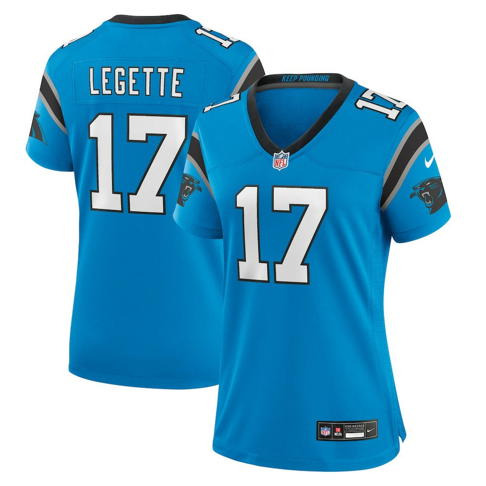 Xavier Legette Carolina Panthers Women's Alternate Game Jersey - Blue Jerseys