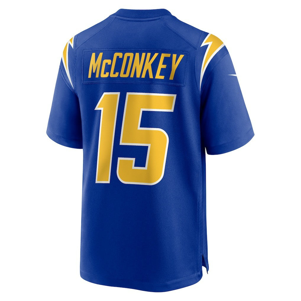 Ladd McConkey Los Angeles Chargers Alternate Game Jersey - Royal Jerseys