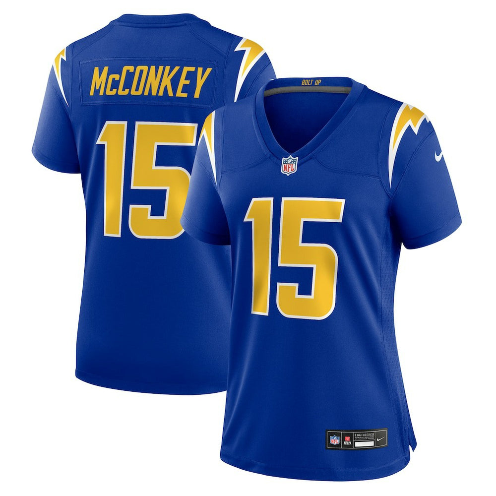 Ladd McConkey Los Angeles Chargers Women's Alternate Game Jersey - Royal Jerseys