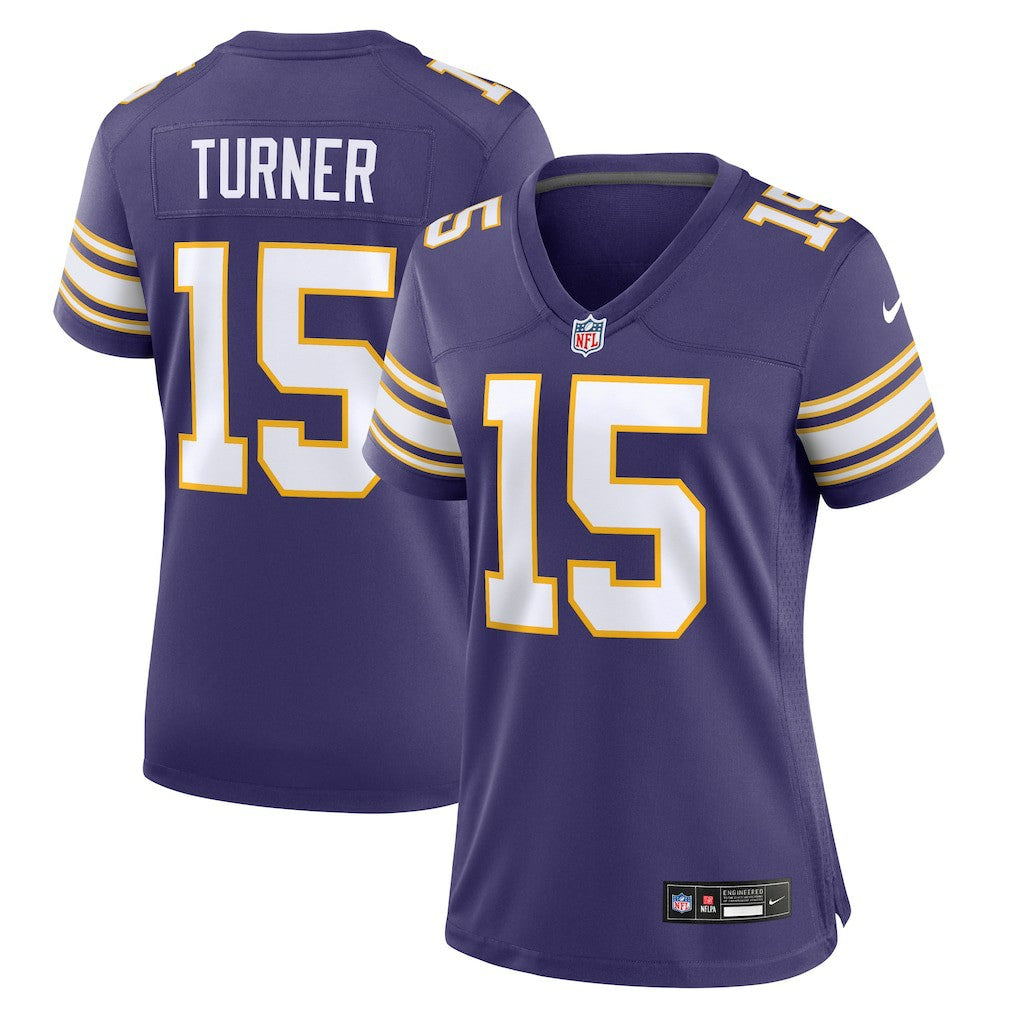 Dallas Turner Minnesota Vikings Women's Alternate Game Jersey - Purple Jerseys