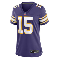 Dallas Turner Minnesota Vikings Women's Alternate Game Jersey - Purple Jerseys