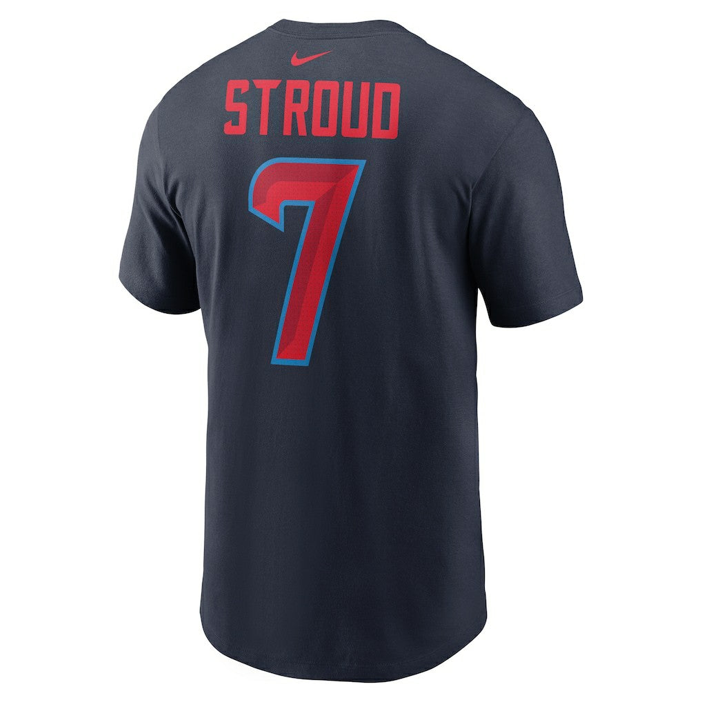 C.J. Stroud Houston Texans Name & Number T-Shirt - Navy T-shirts