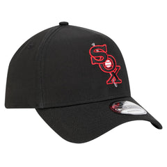 Chicago White Sox New Era Tonal Pop 9FORTY A-Frame Adjustable Hat - Black Hats