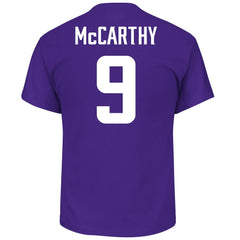J.J. McCarthy Minnesota Vikings Big & Tall Name & Number T-Shirt - Purple T-shirts