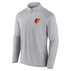 Baltimore Orioles Fanatics Head-to-Head Raglan Quarter-Zip Jacket - Gray Jackets