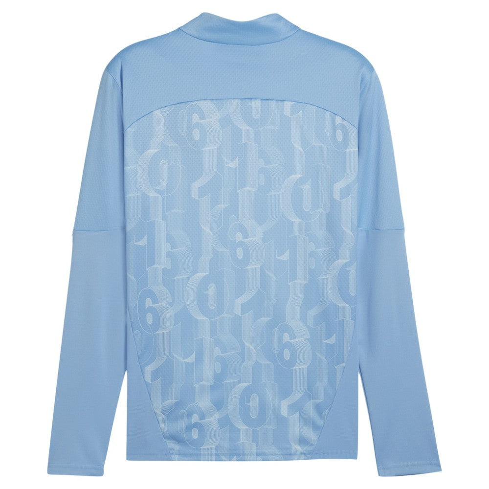 Manchester City 2024/25 Pre-Match dryCELL Quarter-Zip Top Light Blue - Puma