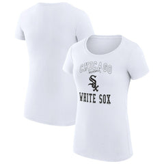 Chicago White Sox G-III 4Her by Carl Banks Women's Super-Slim Fit Lightweight Team Logo Graphic T-Shirt - White T-shirts