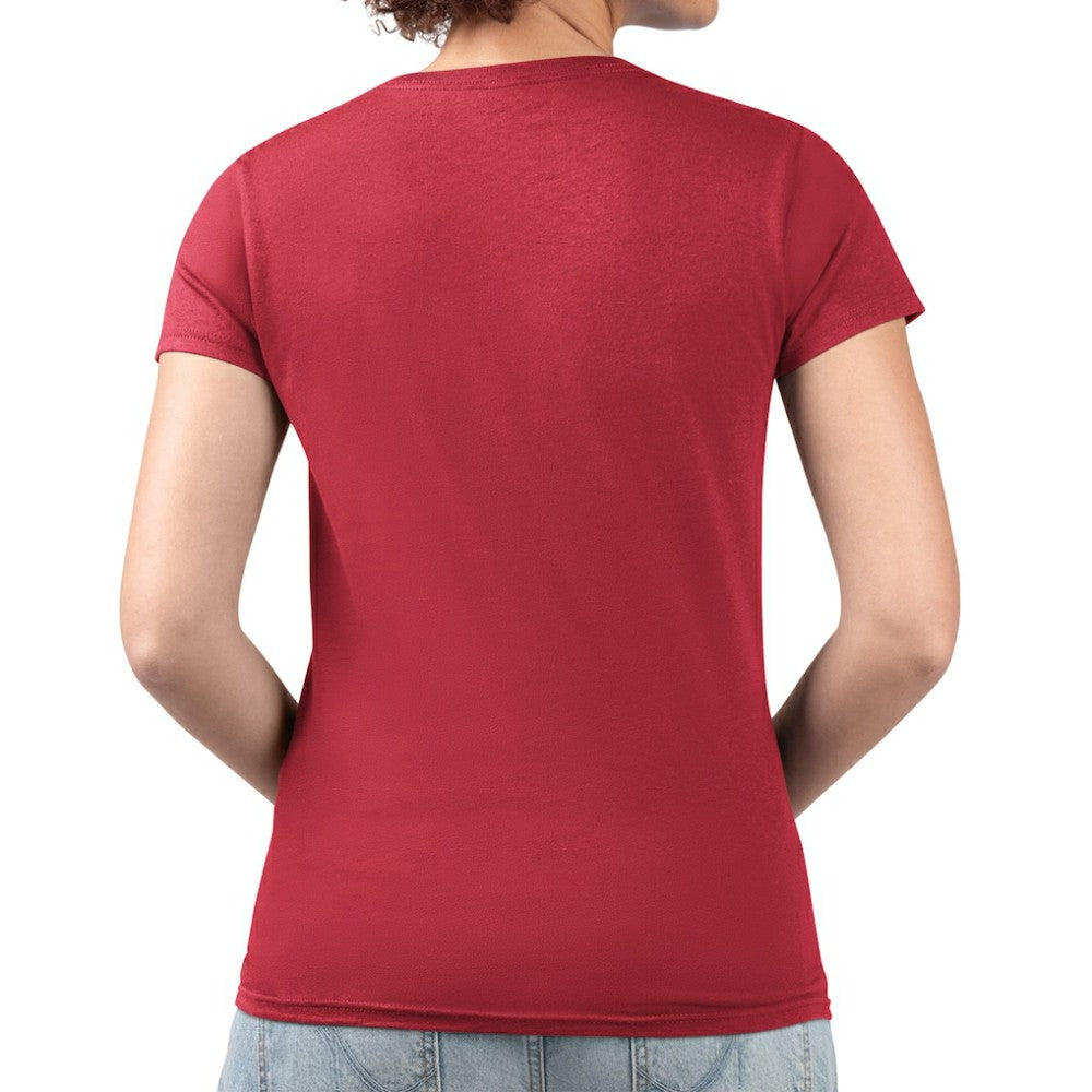 St. Louis Cardinals G-III 4Her by Carl Banks Women's Super-Slim Fit Lightweight Team Logo Graphic V-Neck T-Shirt - Red T-shirts