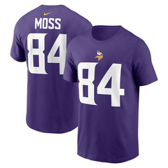 Randy Moss Minnesota Vikings Retired Player Name & Number T-Shirt - Purple T-shirts