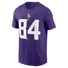 Randy Moss Minnesota Vikings Retired Player Name & Number T-Shirt - Purple T-shirts