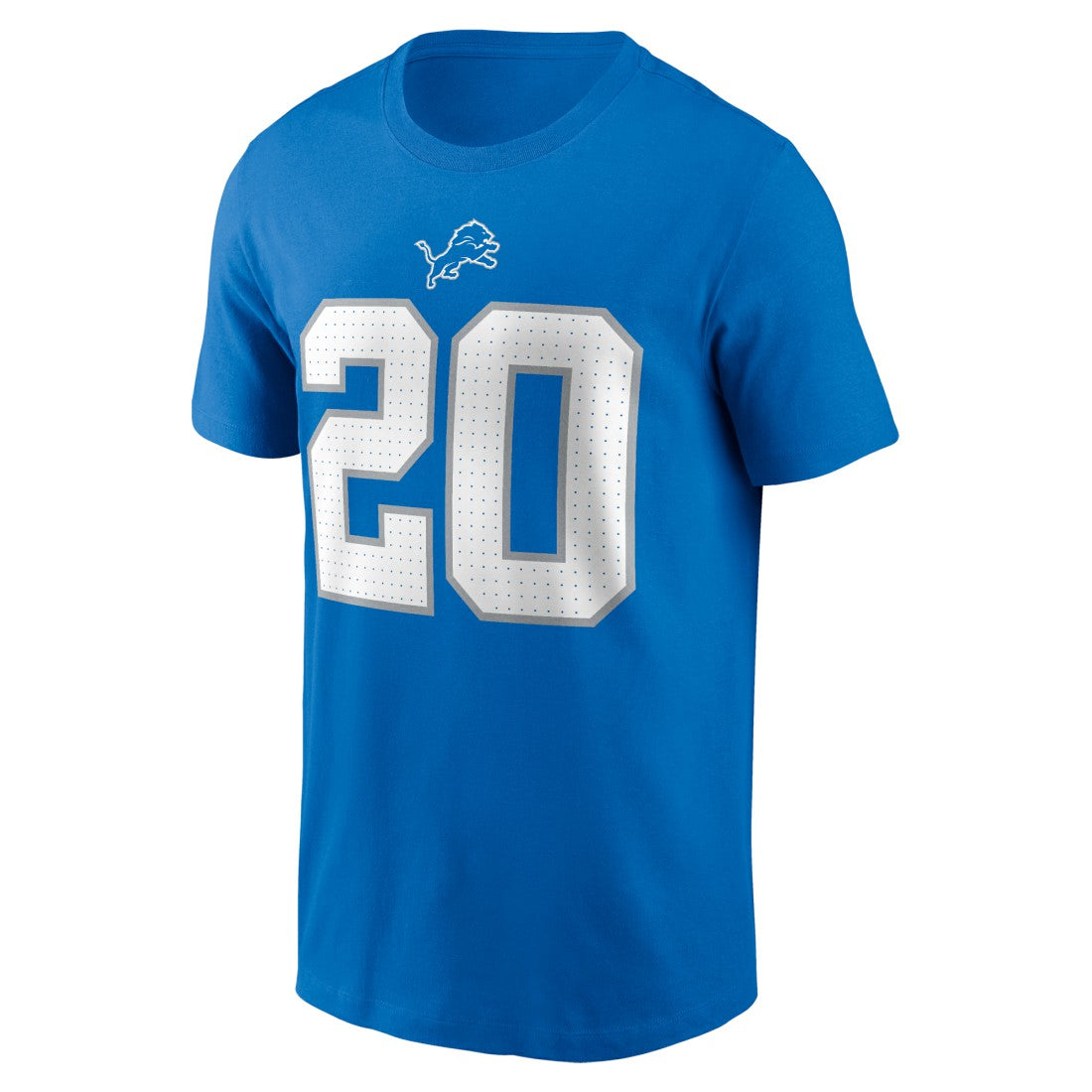Barry Sanders Detroit Lions Retired Player Name & Number T-Shirt - Blue T-shirts