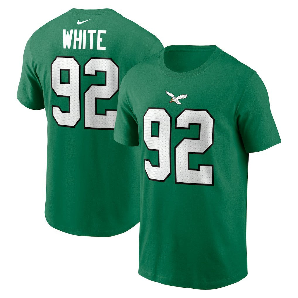 Reggie White Philadelphia Eagles Retired Player Name & Number T-Shirt - Kelly Green T-shirts