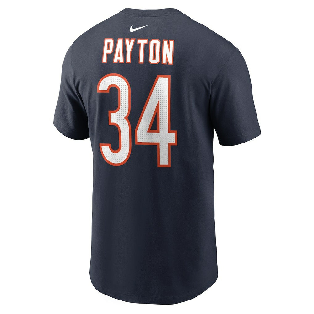 Walter Payton Chicago Bears Retired Player Name & Number T-Shirt - Navy T-shirts