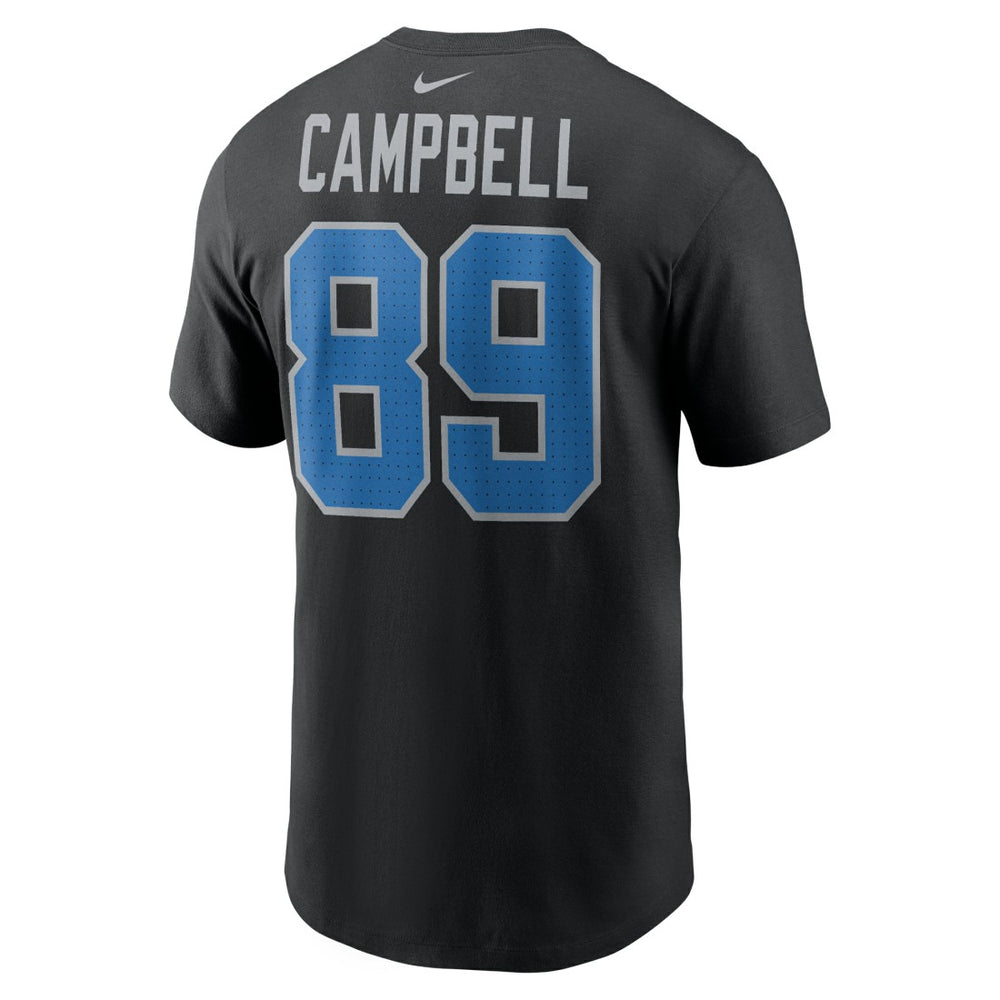 Dan Campbell Detroit Lions Retired Player Name & Number T-Shirt - Black T-shirts