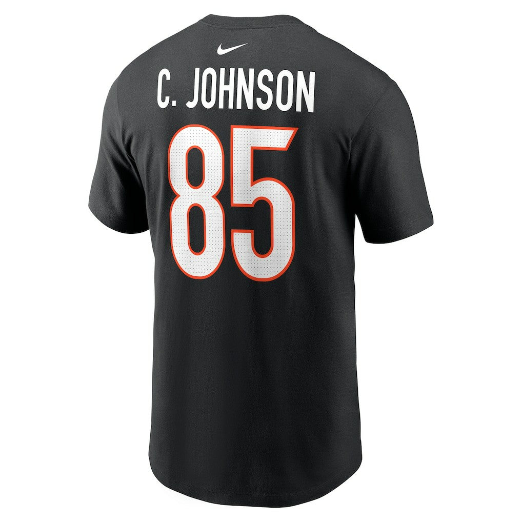 Chad Johnson Cincinnati Bengals Retired Player Name & Number T-Shirt - Black T-shirts