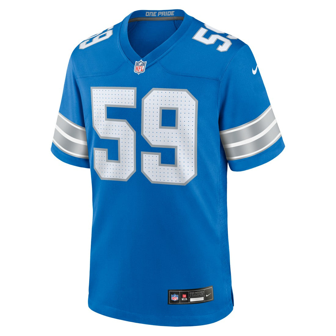 Giovanni Manu Detroit Lions Team Game Jersey - Blue Jerseys