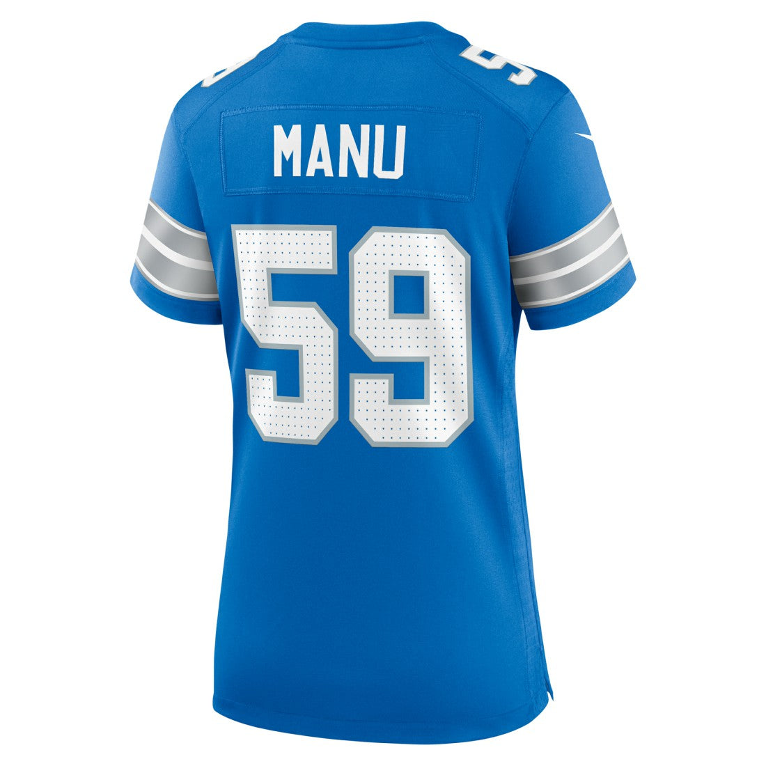 Giovanni Manu Detroit Lions Women's Team Game Jersey - Blue Jerseys