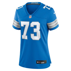 Christian Mahogany Detroit Lions Women's Team Game Jersey - Blue Jerseys