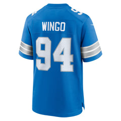 Mekhi Wingo Detroit Lions Team Game Jersey - Blue Jerseys