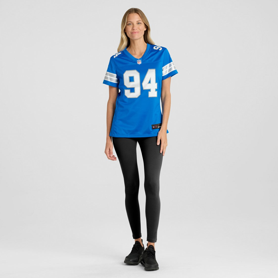 Mekhi Wingo Detroit Lions Women's Team Game Jersey - Blue Jerseys