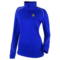 Milwaukee Brewers Columbia Women's Cooperstown Collection Shotgun 2.0 Omni-Wick Quarter-Zip Top - Royal Tops