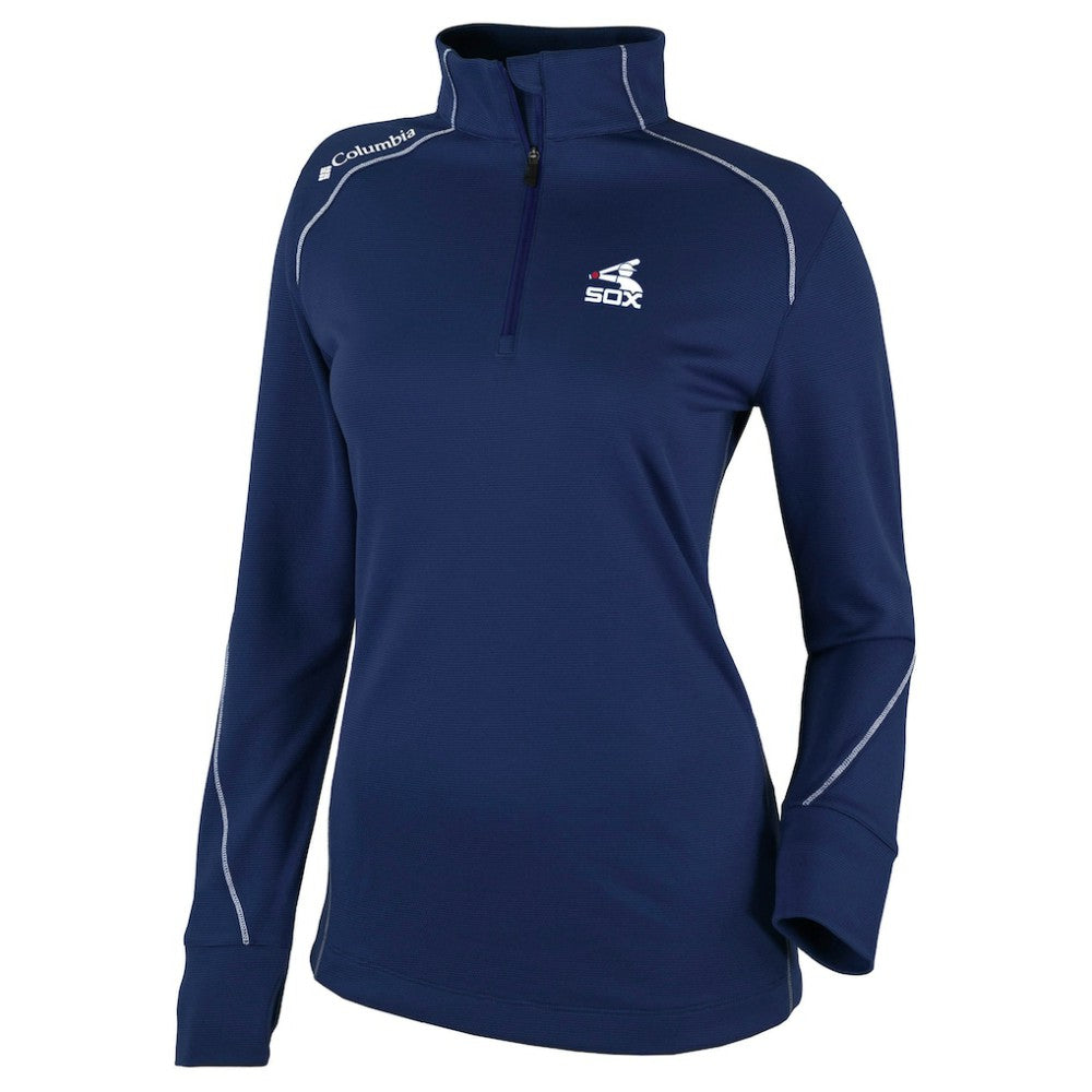 Chicago White Sox Columbia Women's Cooperstown Collection Shotgun 2.0 Omni-Wick Quarter-Zip Top - Navy Tops