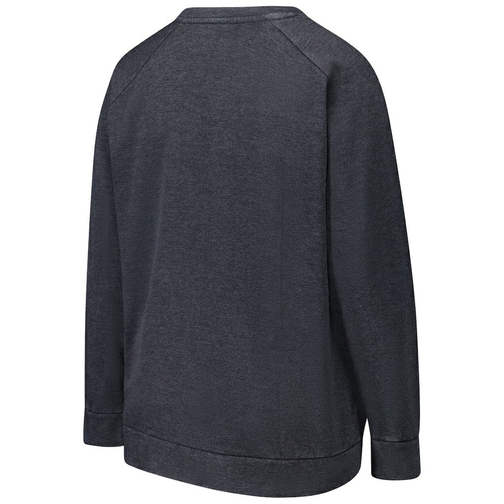 Baltimore Ravens Profile Women's Plus Size Acid Wash Raglan Sweatshirt - Charcoal Sweatshirts