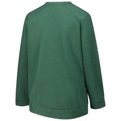 Green Bay Packers Profile Women's Plus Size Acid Wash Raglan Sweatshirt - Heather Green Sweatshirts
