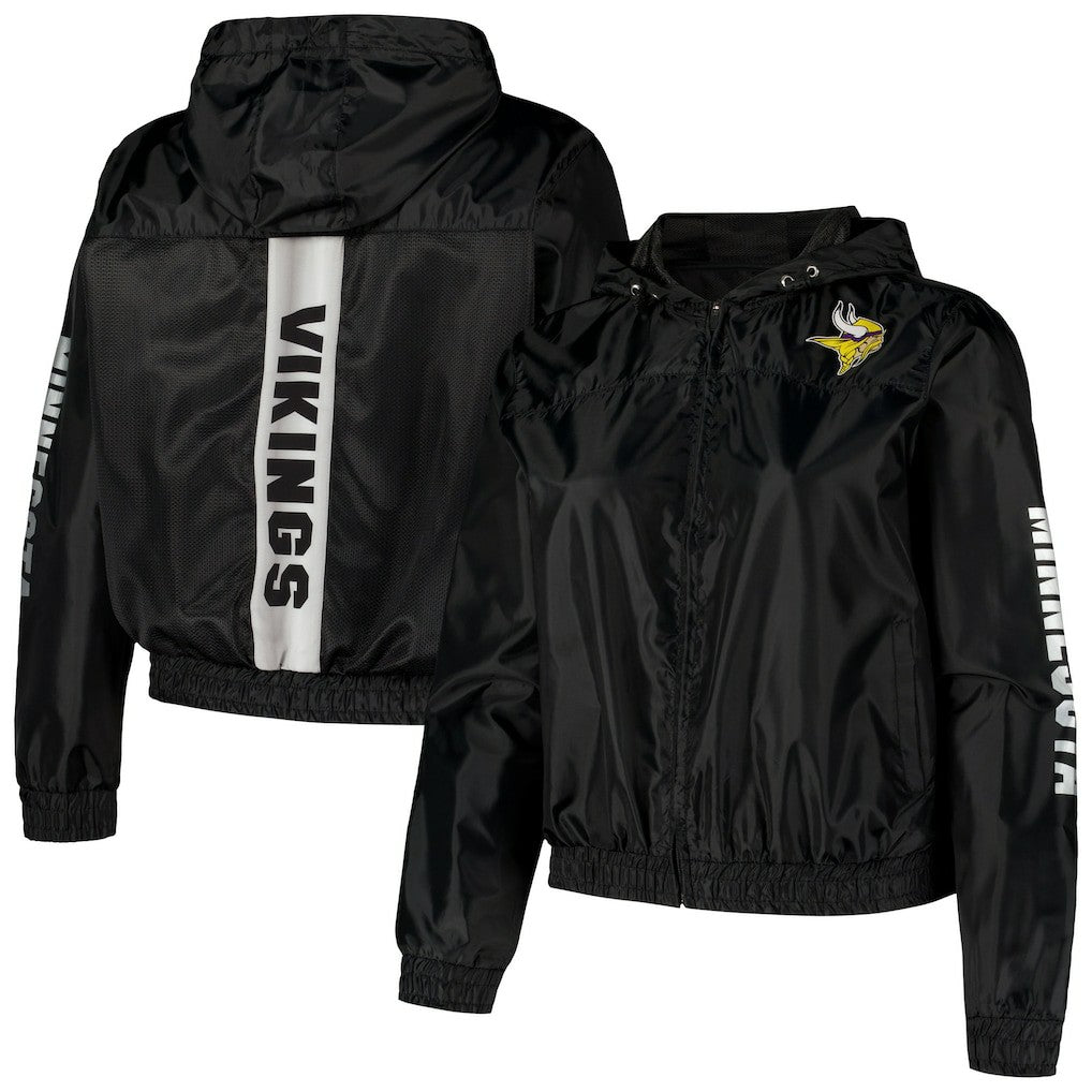 Minnesota Vikings Women's Full-Zip Jacket - Black Jackets