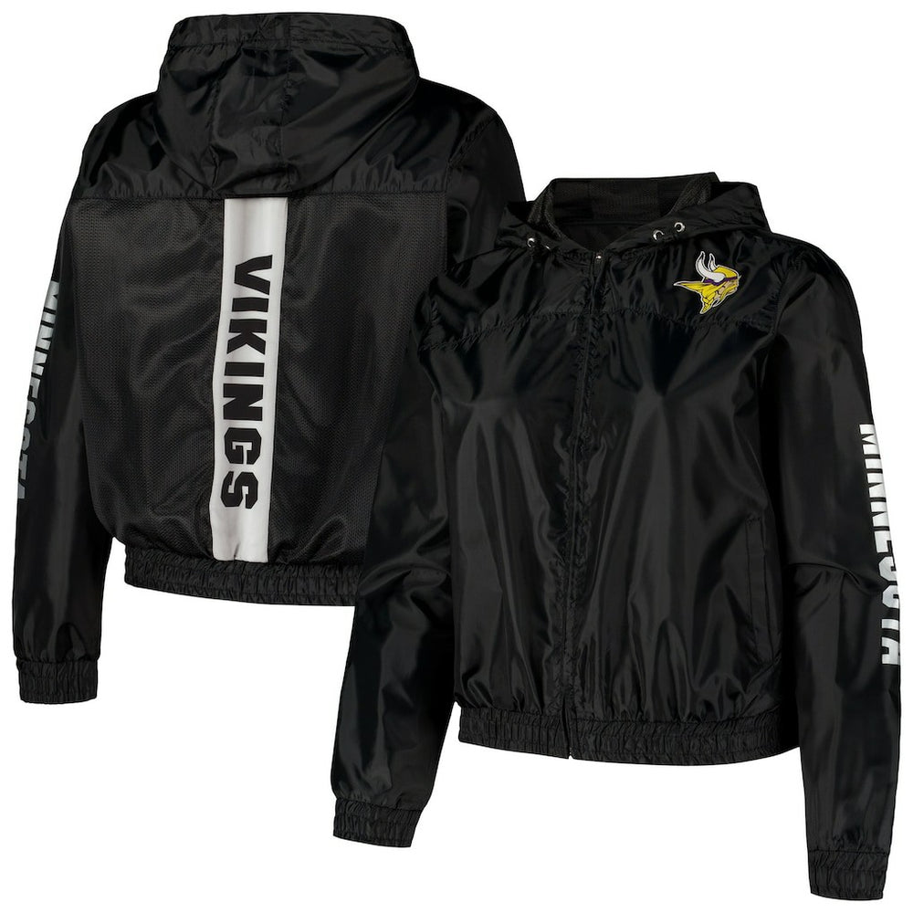 Minnesota Vikings Women's Full-Zip Jacket - Black Jackets