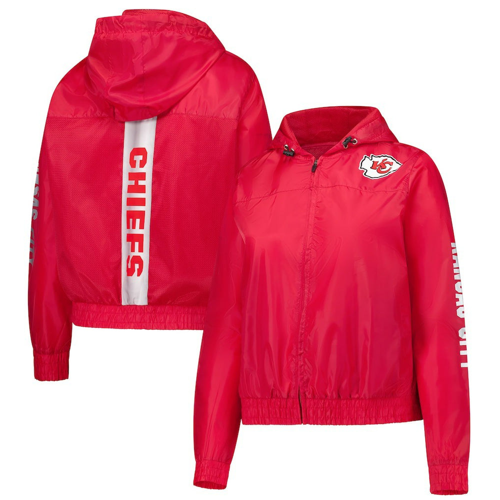 Kansas City Chiefs Women's Full-Zip Hoodie Jacket - Red Hoodies