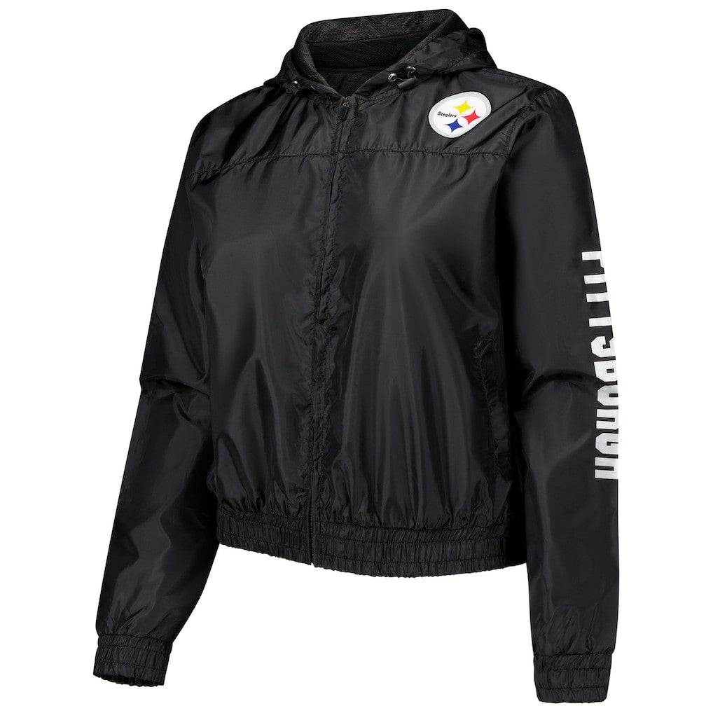 Pittsburgh Steelers Women's Full-Zip Jacket - Black Jackets