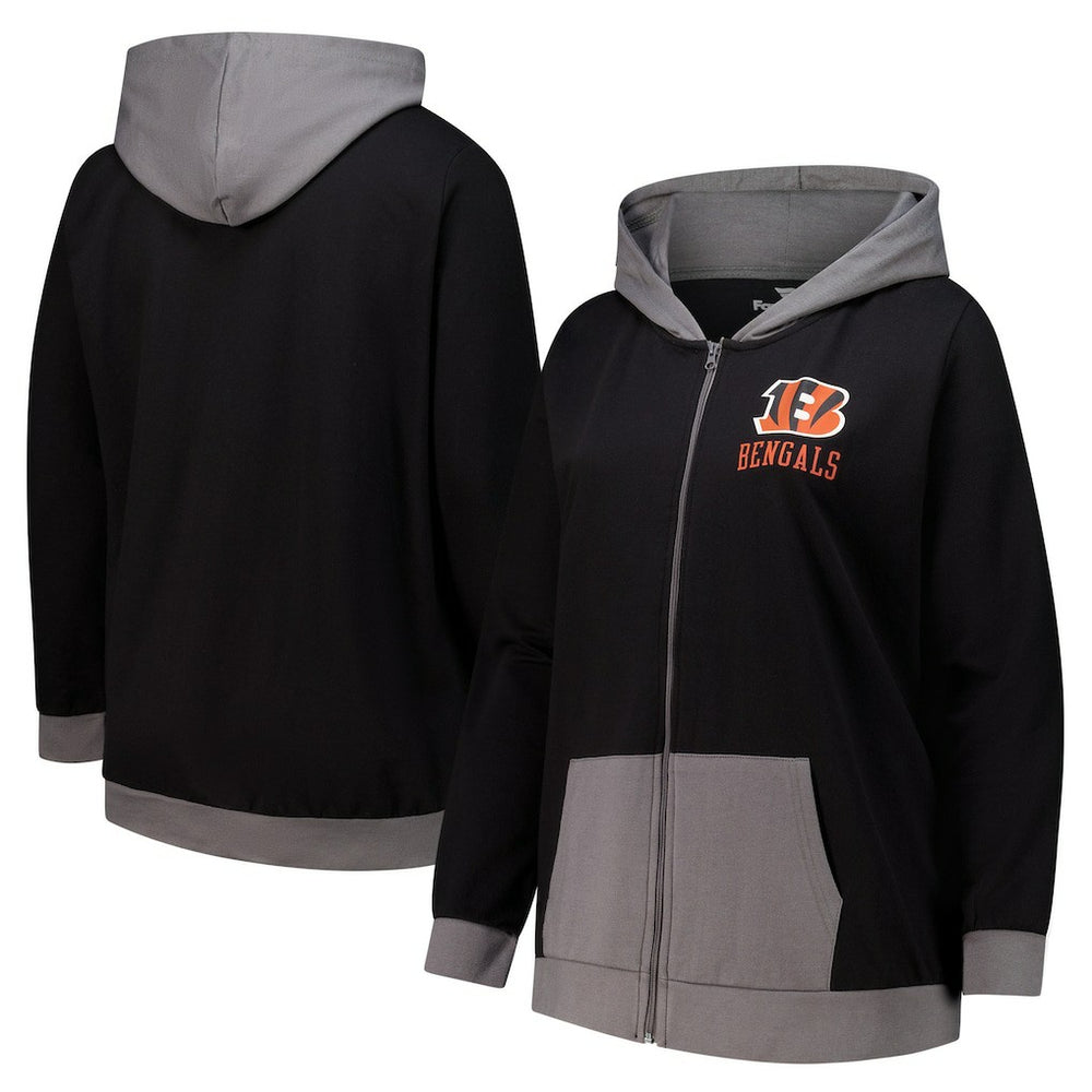 Cincinnati Bengals Women's Hit It Full-Zip Hoodie - Black Hoodies