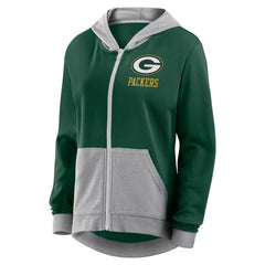 Green Bay Packers Women's Hit It Full-Zip Hoodie - Green Hoodies