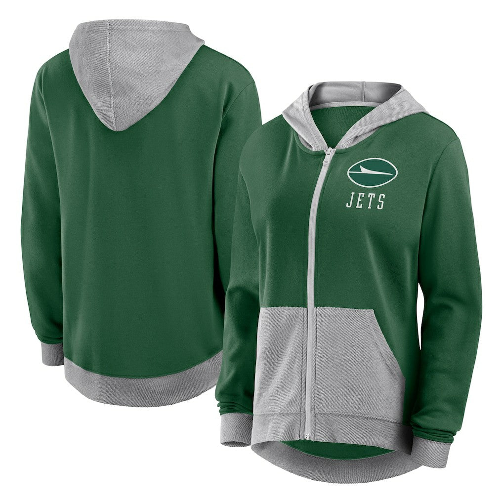 New York Jets Women's Hit It Full-Zip Hoodie - Green Hoodies