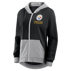 Pittsburgh Steelers Women's Hit It Full-Zip Hoodie - Black Hoodies