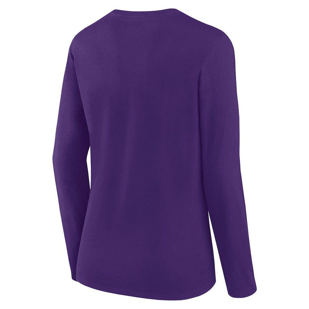 Minnesota Vikings Women's Long Sleeve Scoop Neck T-Shirt - Purple T-shirts