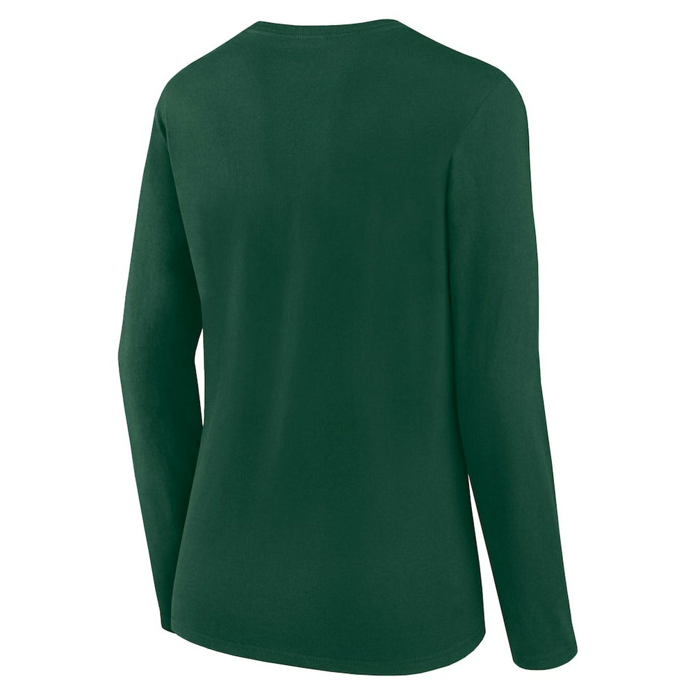 Green Bay Packers Women's Long Sleeve Scoop Neck T-Shirt - Green T-shirts