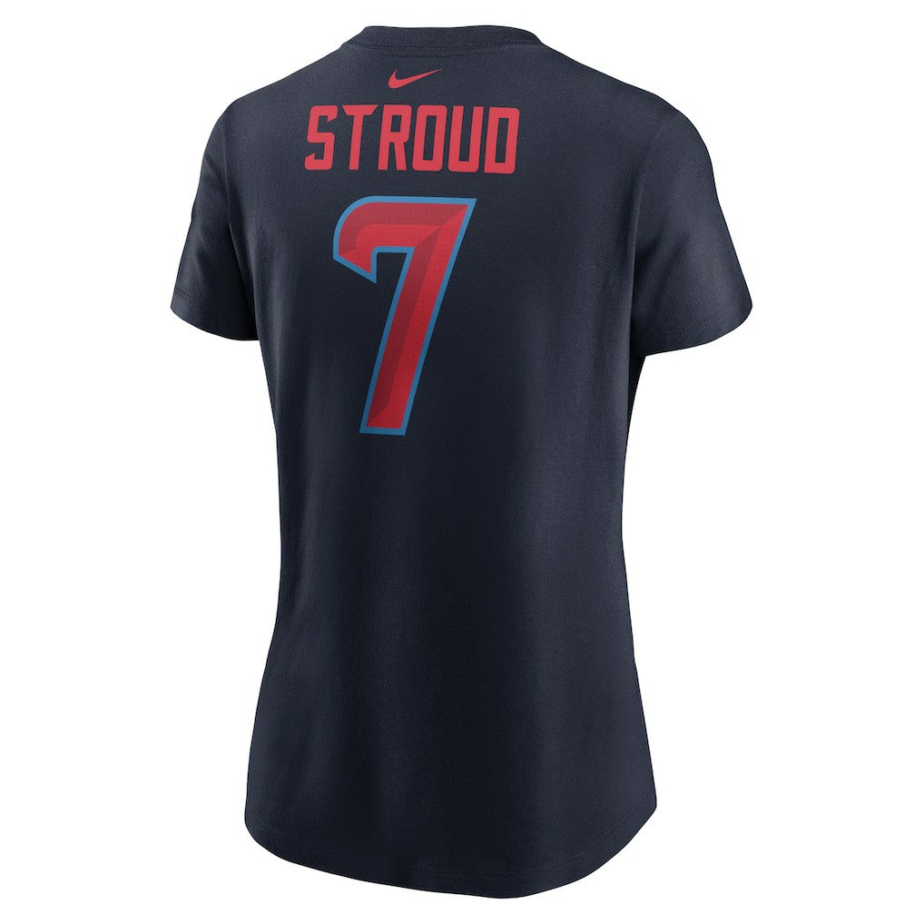 C.J. Stroud Houston Texans Women's Player Name & Number T-Shirt - Navy T-shirts