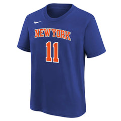 Jalen Brunson New York Knicks Youth Icon Name & Number T-Shirt Blue - Nike