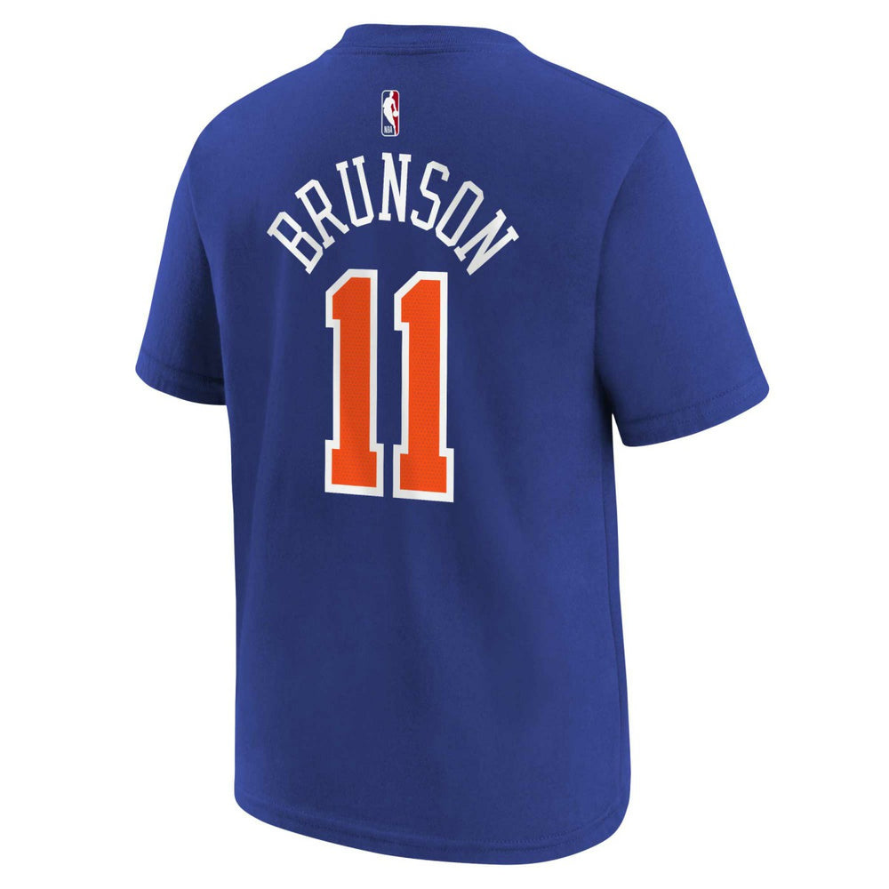 Jalen Brunson New York Knicks Youth Icon Name & Number T-Shirt Blue - Nike