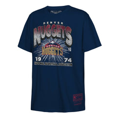Denver Nuggets Hardwood Classics Vintage Hoopster T-Shirt Navy - Mitchell & Ness outlet