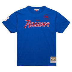 Allen Iverson Philadelphia 76ers Premium Nickname T-Shirt Royal - Mitchell & Ness