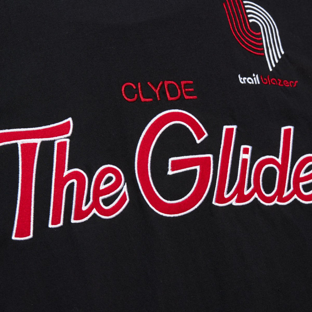 Clyde Drexler Portland Trail Blazers Premium Nickname T-Shirt Black - Mitchell & Ness