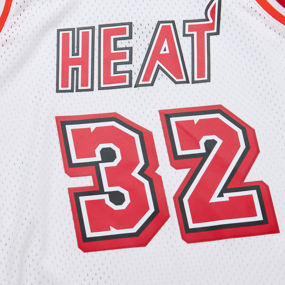 Shaquille O'Neal Miami Heat 2007/08 Hardwood Classics Swingman Jersey White - Mitchell & Ness