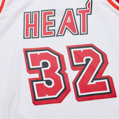 Shaquille O'Neal Miami Heat 2007/08 Hardwood Classics Swingman Jersey White - Mitchell & Ness