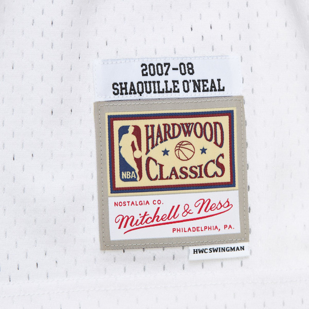 Shaquille O'Neal Miami Heat 2007/08 Hardwood Classics Swingman Jersey White - Mitchell & Ness