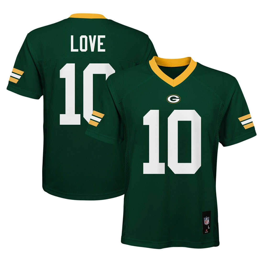 Jordan Love Green Bay Packers Youth Replica Player Jersey - Green Jerseys