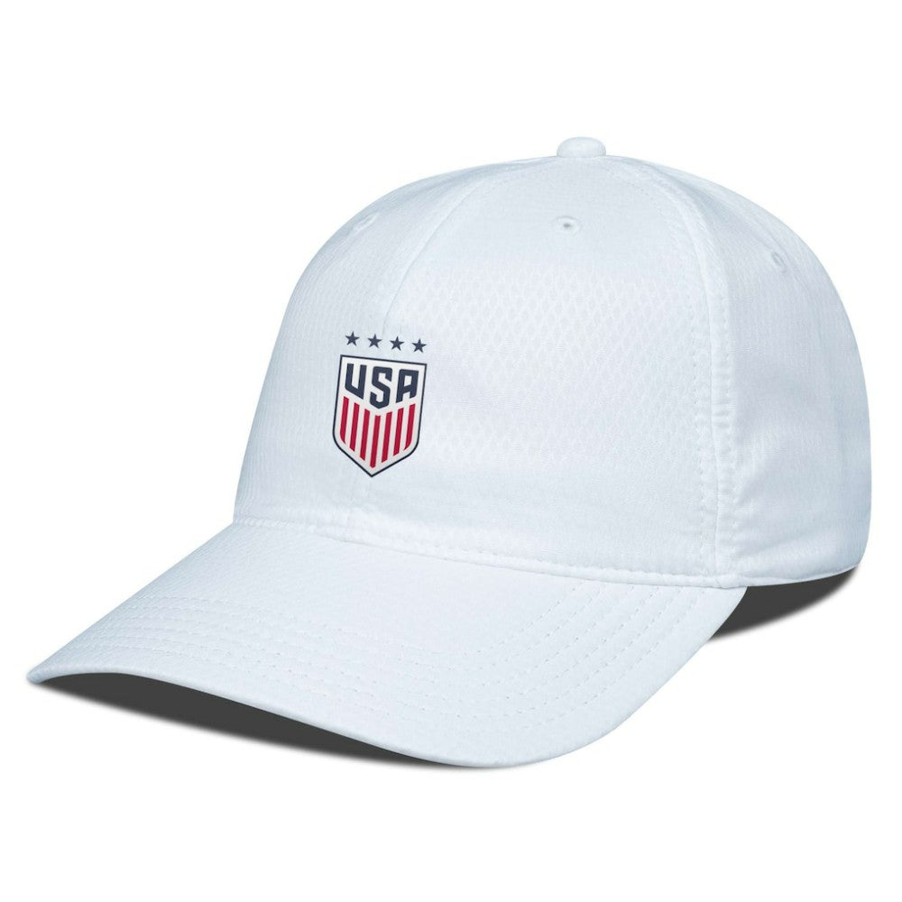 USWNT Levelwear Matrix Insignia Core Adjustable Hat White