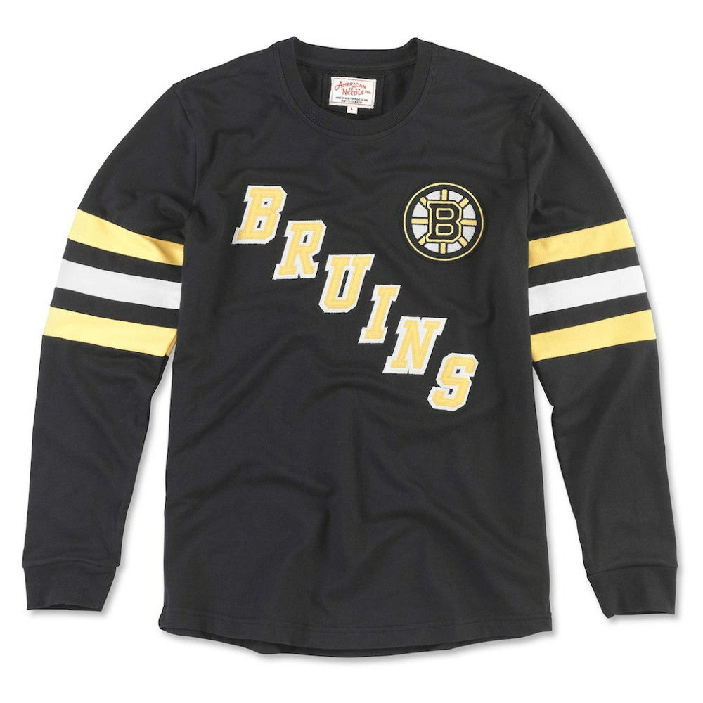 Boston Bruins American Needle Sudbury Long Sleeve T-Shirt - Black | US 201662678